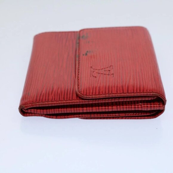 LOUIS VUITTON Epi Portefeuille Elise Wallet Red M6363E LV Auth 54084 - Picture 5 of 14